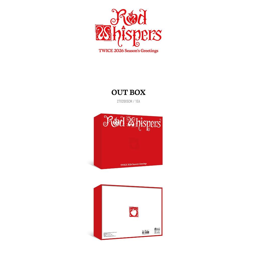 TWICE 2026 Season's Greetings シーグリ　未開封 TWICE 2026 SEASON'S GREETINGS [RED WHISPERS] | Shopee Brasil