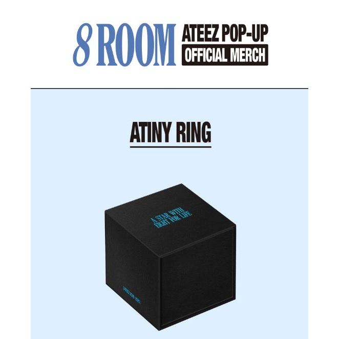 ATEEZ POP-UP '8ROOM' Official Merch - ATINY Ring | Shopee Brasil