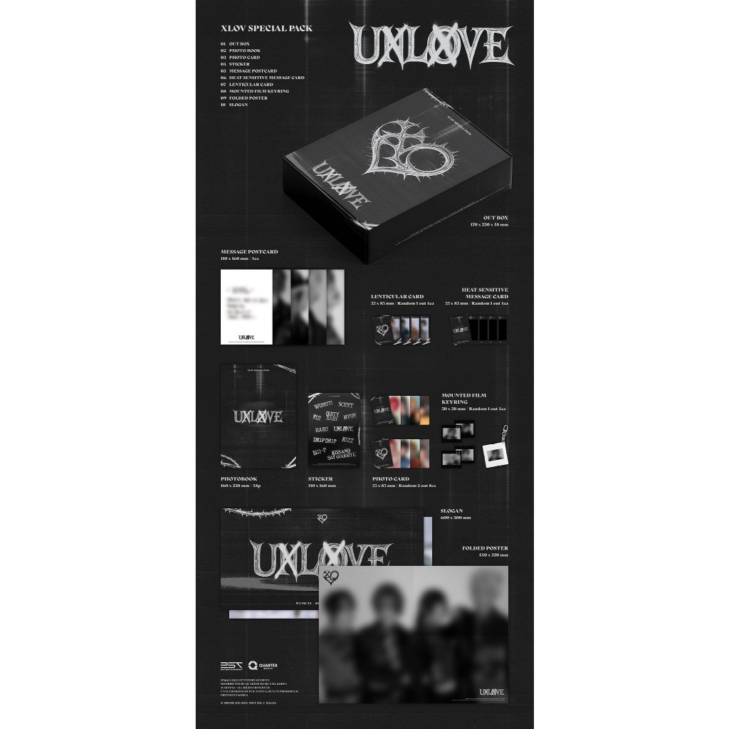 XLOV - 1ST MINI ALBUM [UXLXVE] (SPECIAL PACK) | Shopee Brasil