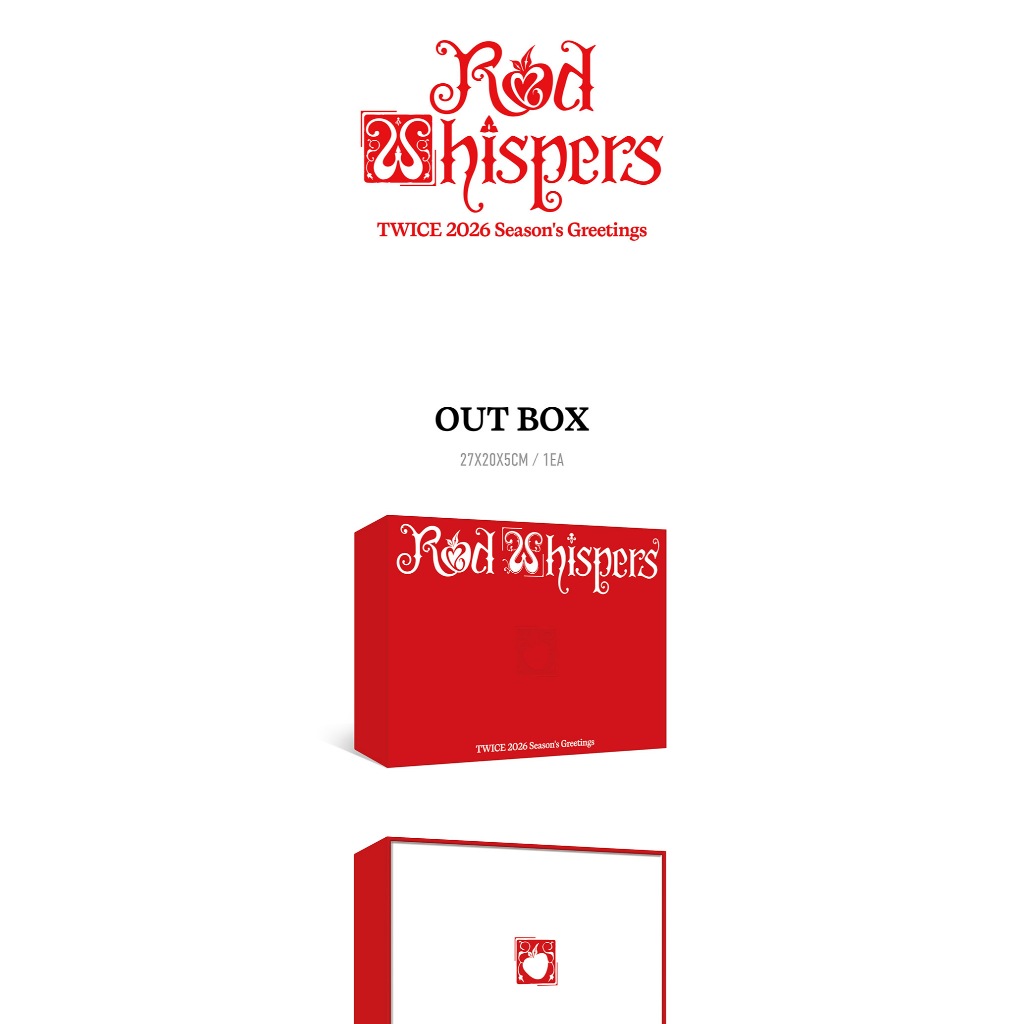 Pre-Order] TWICE [RED WHISPERS] 2026 SEASON'S GREETINGS (22nd Dec