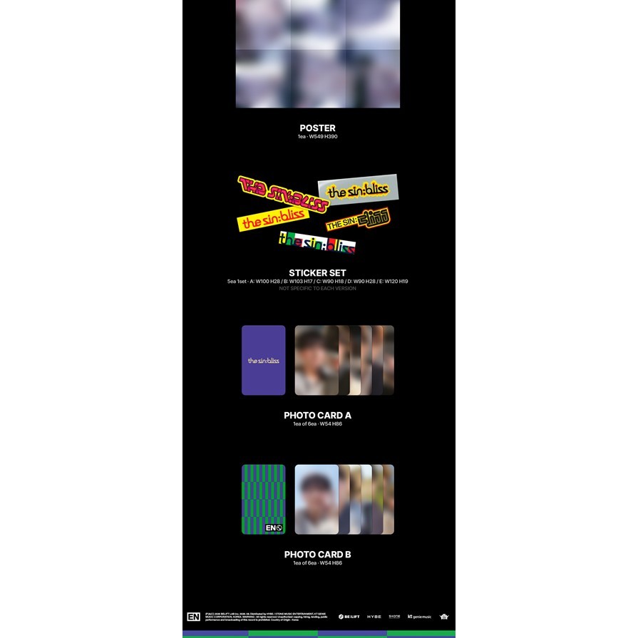 ENHYPEN 8th Mini Album [ THE SIN : BLISS ] Photobook Ver. | Shopee