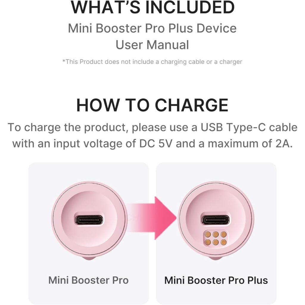 Medicube Age-R Booster Pro Mini Plus (Pink / Ivory) | Shopee Brasil