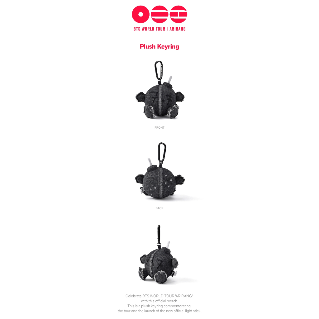 BTS World Tour Arirang Army bomb Plush Keyring, Busan Ver., London