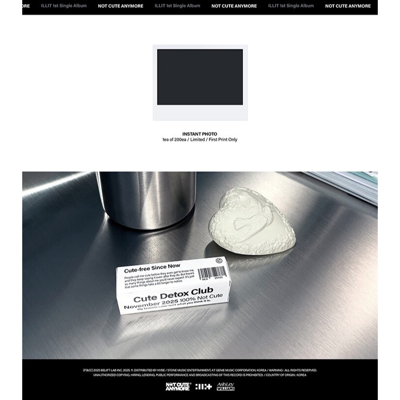 ILLIT [NOT CUTE ANYMORE] Photobook ver. / 1st Single Album