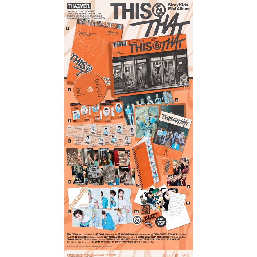 Stray Kids 10th Mini Album [ THIS&THAT ] This Ver./ That Ver