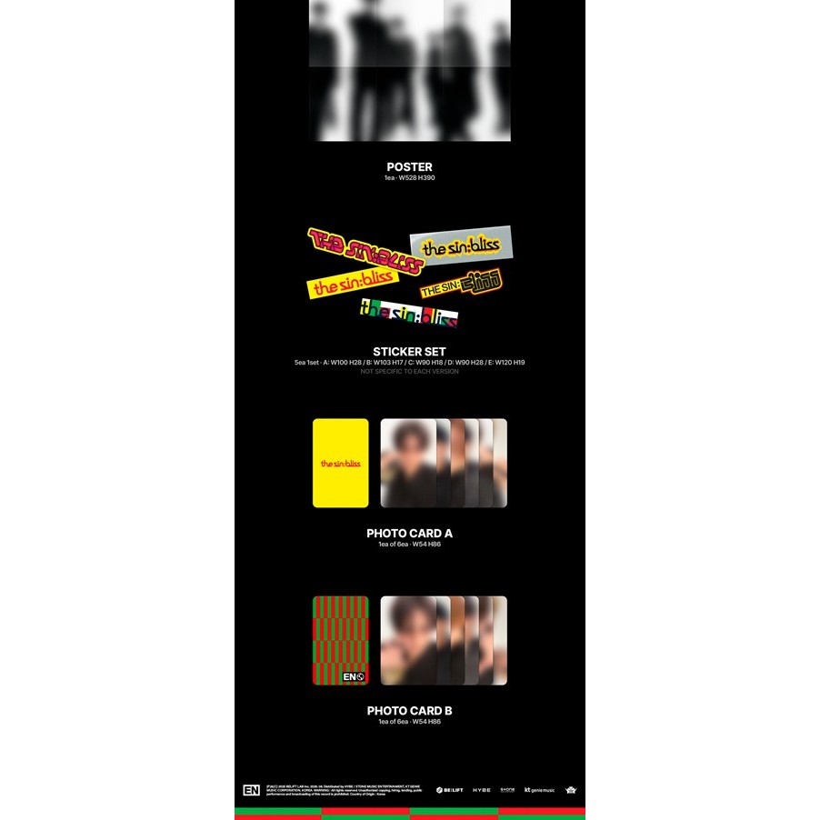 ENHYPEN 8th Mini Album [ THE SIN : BLISS ] Photobook Ver. | Shopee