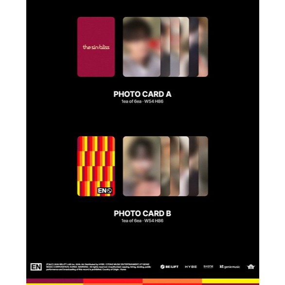 ENHYPEN 8th Mini Album [ THE SIN : BLISS ] Photobook Ver. | Shopee