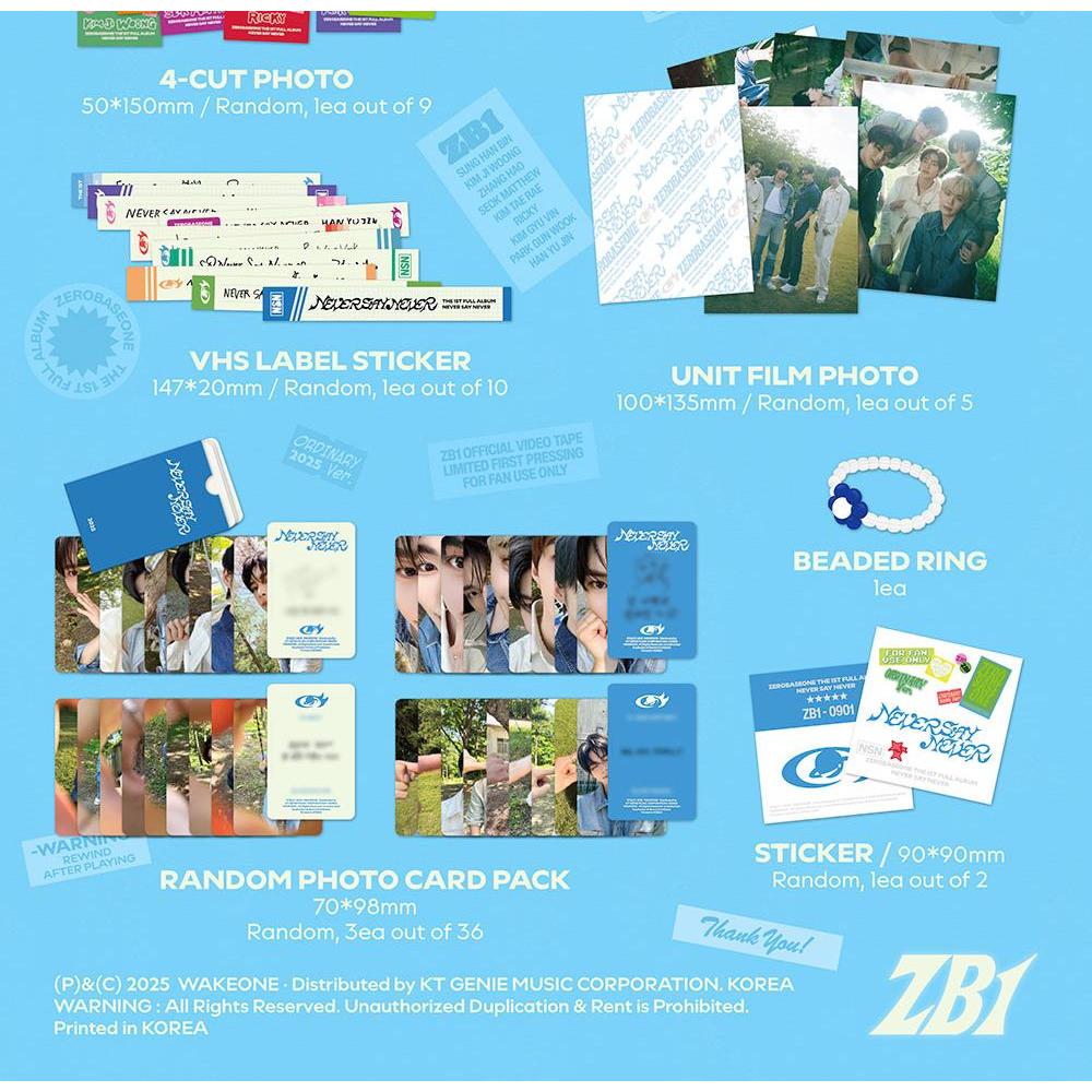 ZEROBASEONE - THE 1ST FULL ALBUM [NEVER SAY NEVER] (PHOTOBOOK Ver