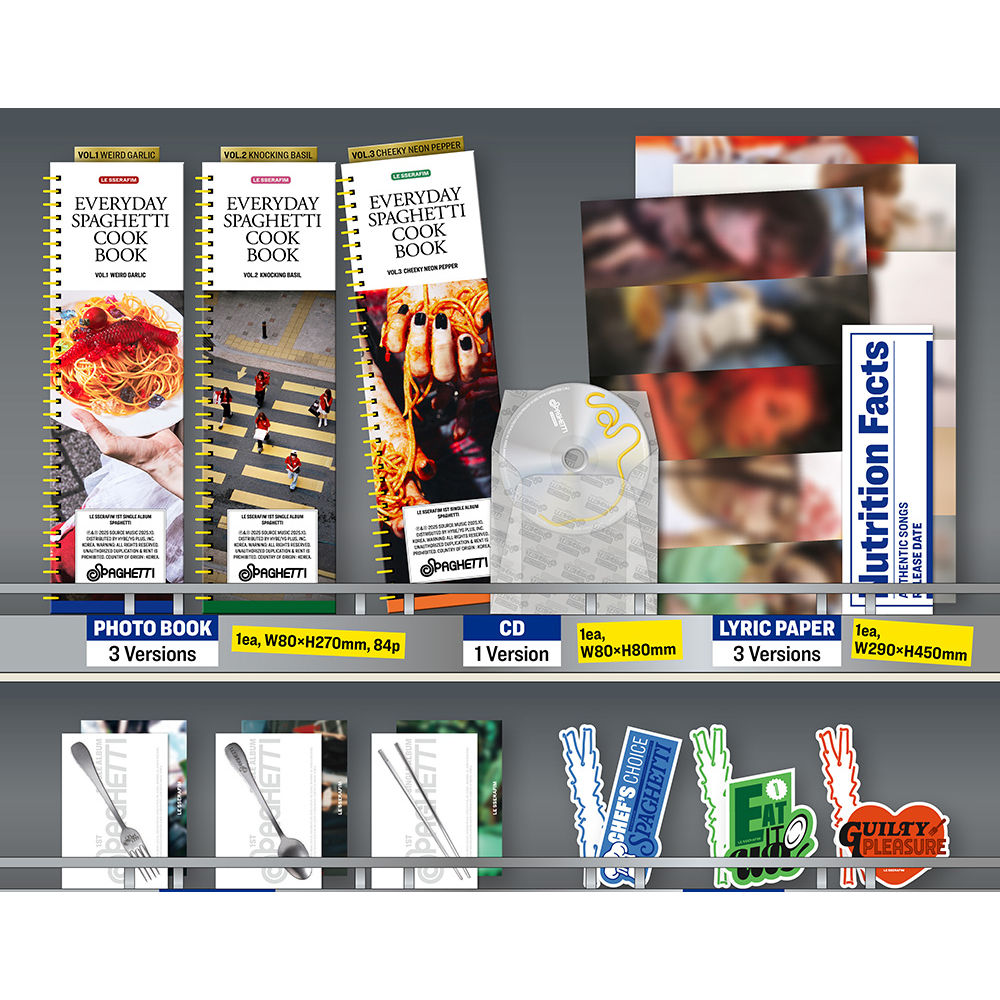 POB] LE SSERAFIM [SPAGHETTI] 1st SINGLE ALBUM (24th Oct.2025