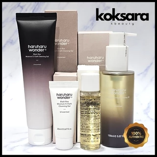 Haruharu Wonder Black Rice Moisture Cleansing Gel 100ml, 20ml Deep Cleansing Oil 150ml, 30ml em Oferta na Shopee
