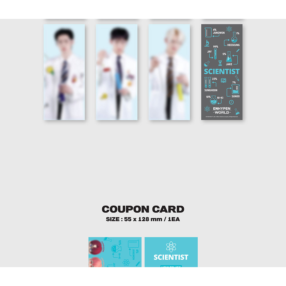SCIENTIST GIFT ver.) ENHYPEN - WORLD COUPON CARD COLLECTION (23rd