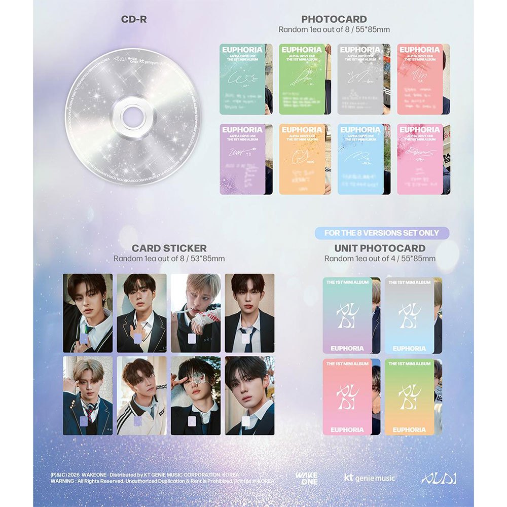 ALPHA DRIVE ONE THE 1ST MINI ALBUM - EUPHORIA (JEWEL CASE ver