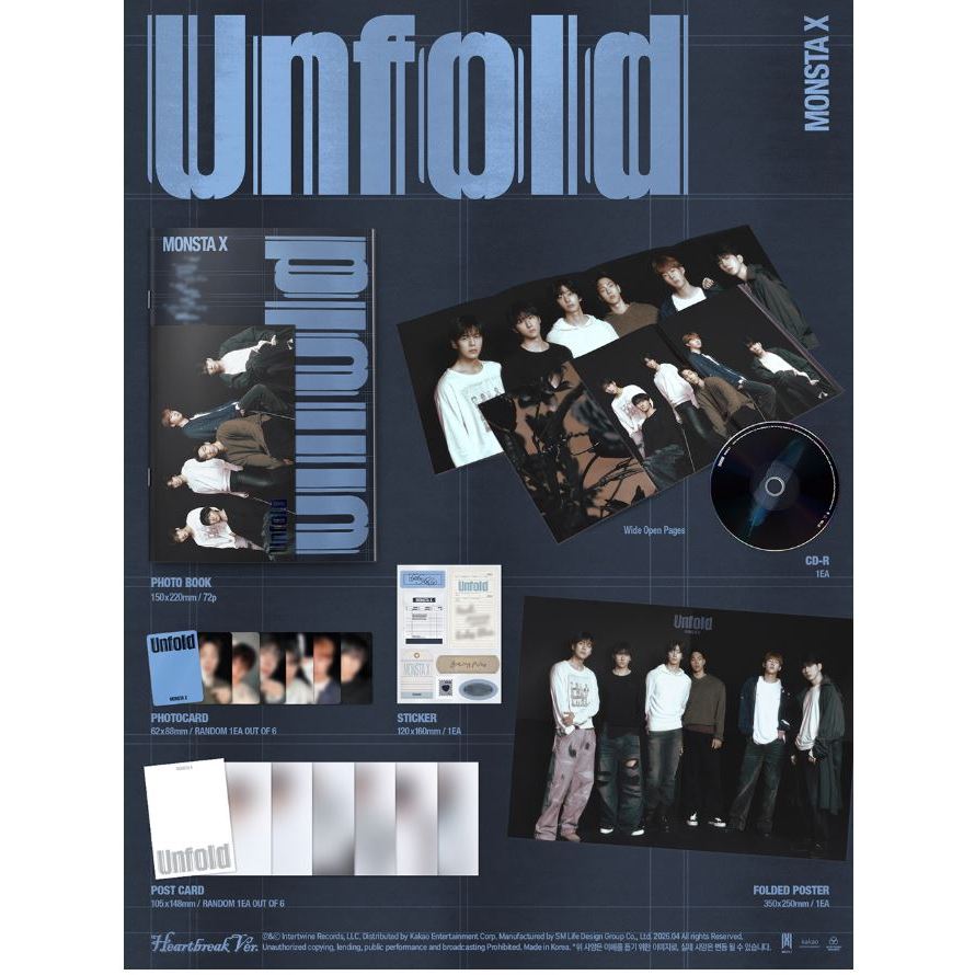 MONSTA X Album [ Unfold ] | Shopee Brasil
