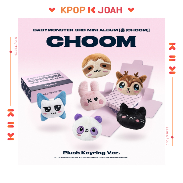 BABYMONSTER キーリングSET 6 SET] (Plush Keyring ver.) BABYMONSTER [CHOOM] 3rd Mini Album