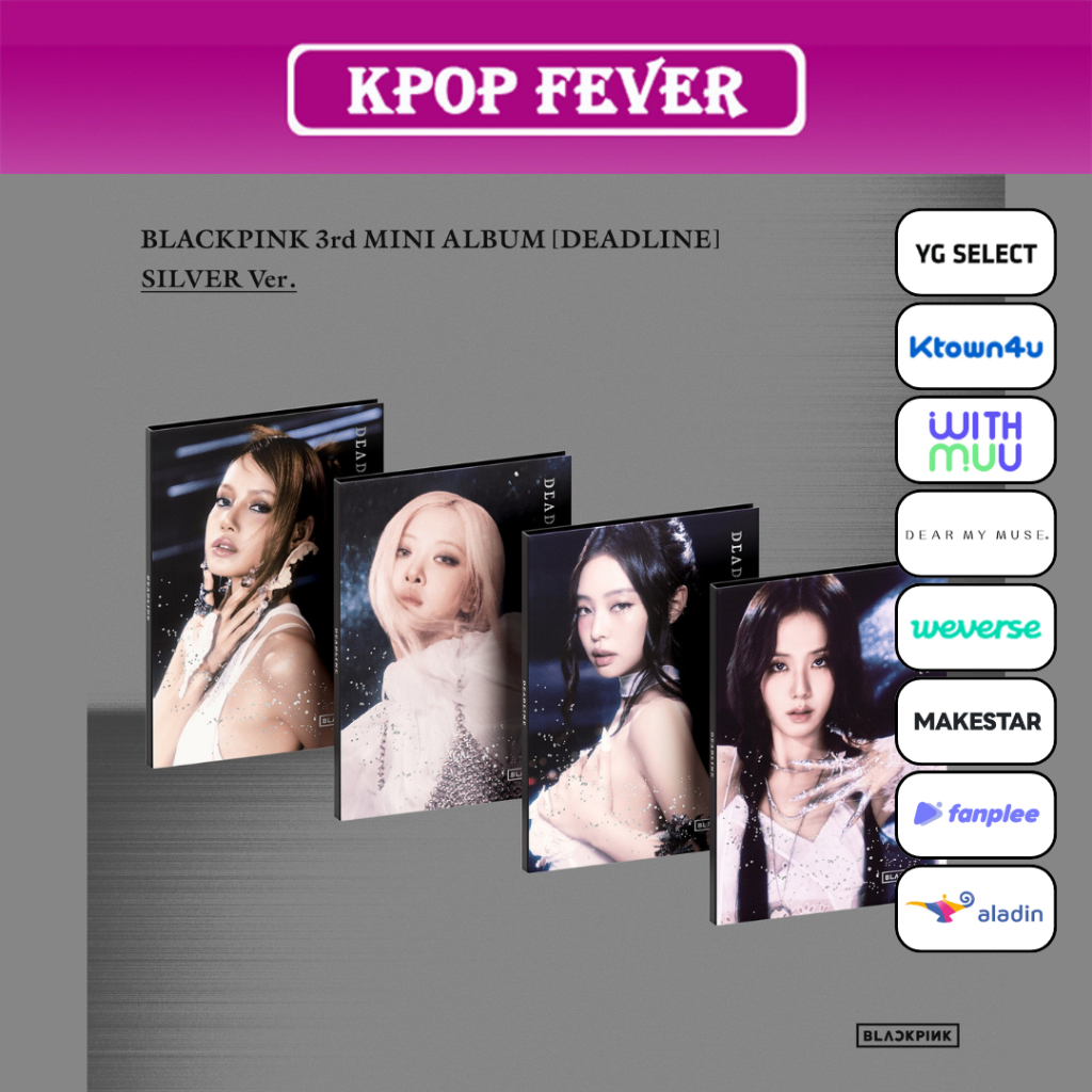 BLACKPINK [DEADLINE] SILVER Ver / 3rd Mini Album | Shopee Brasil