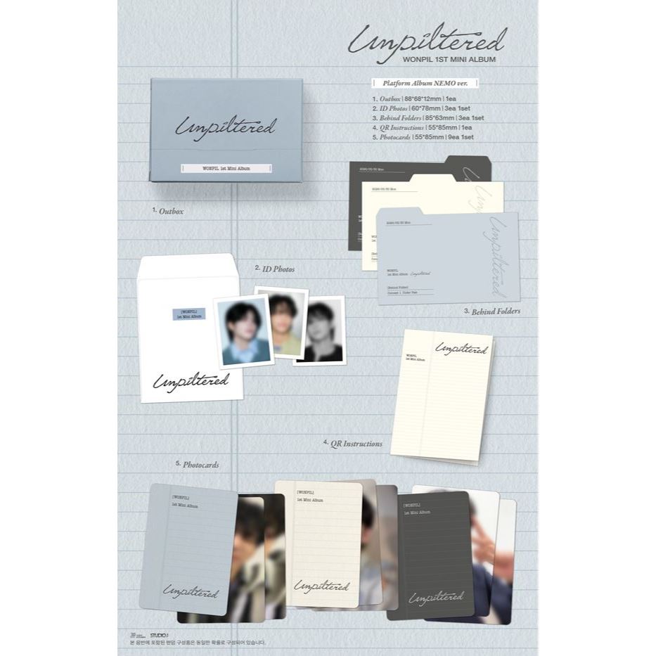 DAY6 ) WONPIL 1st Mini Album [ Unpiltered ] ( Platform Ver