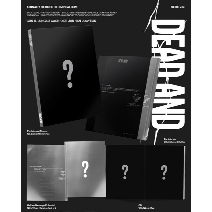 Xdinary-Heroes 8th Mini Album [ DEAD AND ] | Shopee Brasil