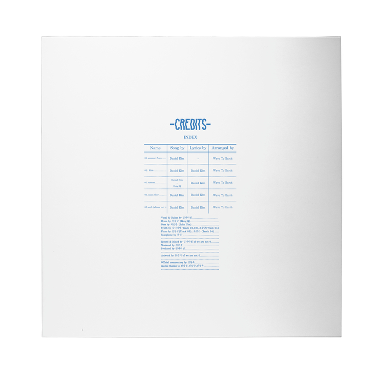 Blue / White Vinyl) wave to earth [summer flows 0.02] 2nd EP Album