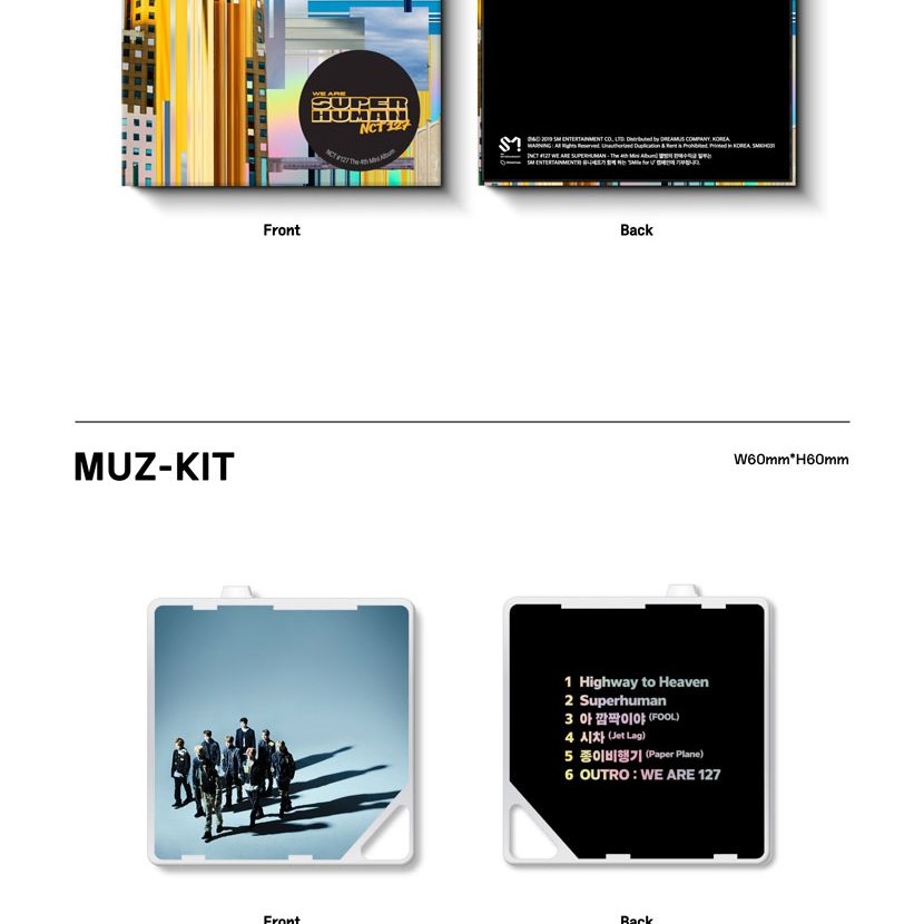 KIHNO ver.) NCT 127 - 4th Mini Album [NCT #127 WE ARE SUPERHUMAN