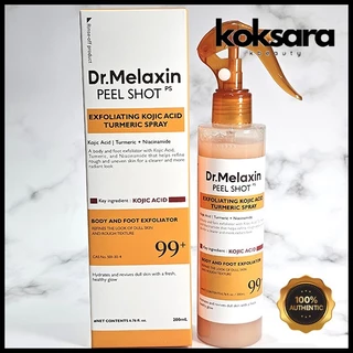 Dr.Melaxin Kojic Acid Turmeric Body Peel Shot™ Spray 200ml em Oferta na Shopee
