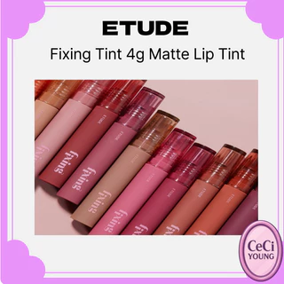 [Etude] Matiz De Fixação 4g Matte Lip Tint Batom Coreano À Prova De Transferência De Longa Duração 20 Cores em Oferta na Shopee
