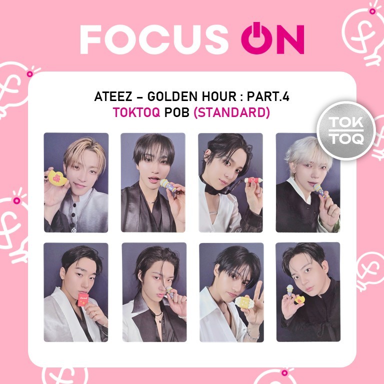 ATEEZ POB TOKTOQ GOLDEN HOUR : Part.4 PHOTOCARD | Shopee Brasil