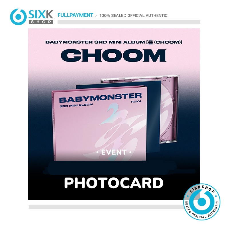 SIXKSHOP✨(POB JEWEL VER) BABYMONSTER 3rd Mini Album [CHOOM