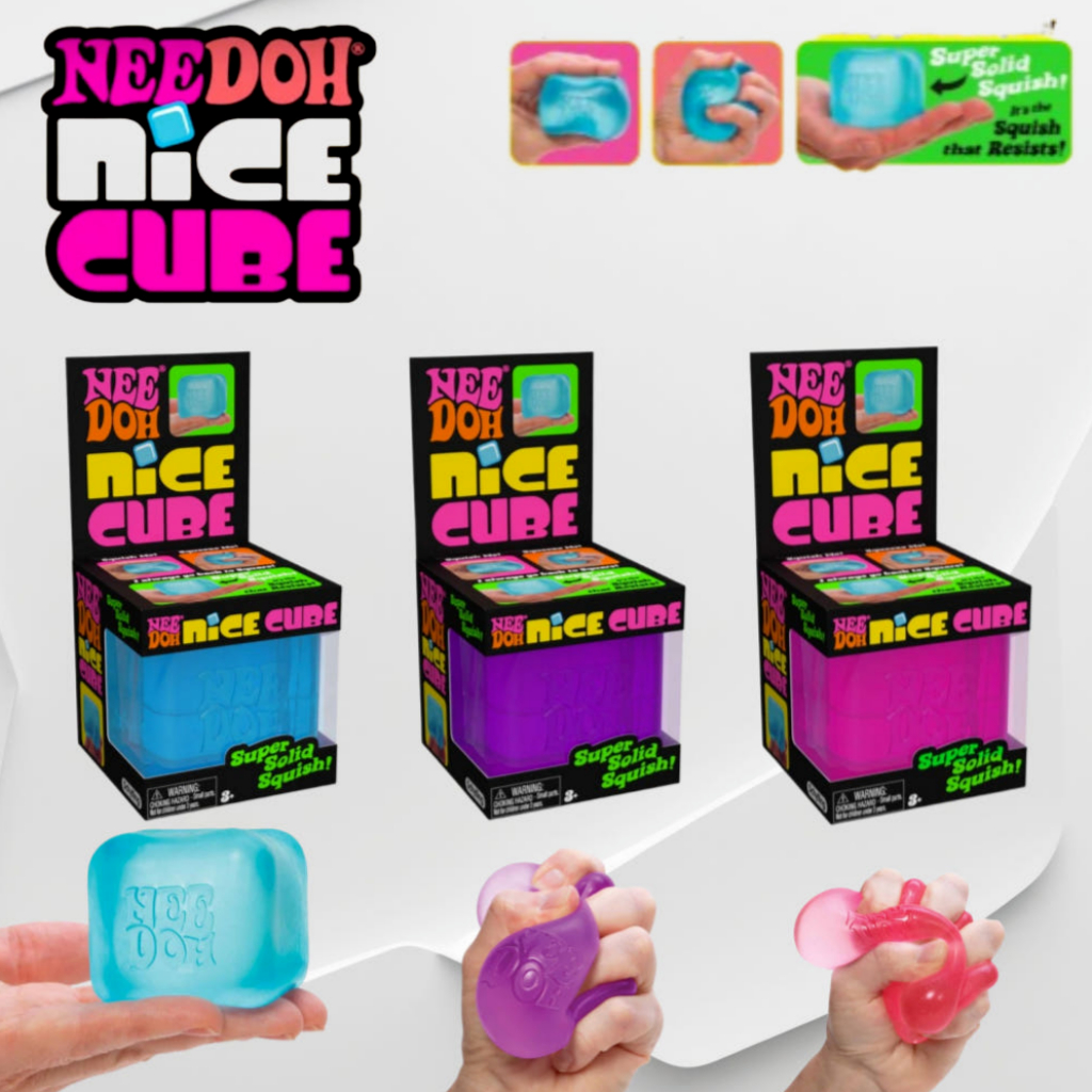 NeeDoh Nice Cube Squishy Anti Stress Sensorial Slow Rising ASMR