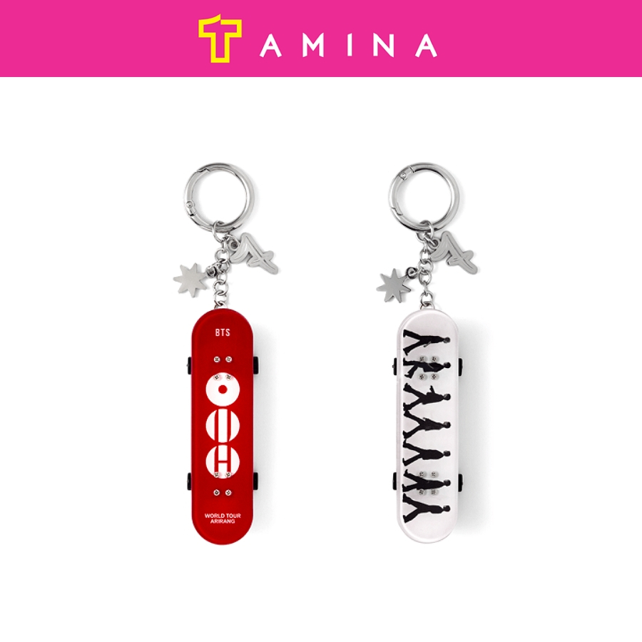 Ready Stock) BTS World Tour Arirang Mini Skateboard Keyring