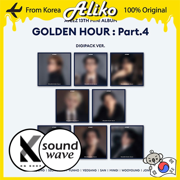 ATEEZ goldenhour pt.4 デジパック JPFC コンプ ATEEZ - GOLDEN HOUR PART. 4: K-Pop com fretes e taxas inclusos
