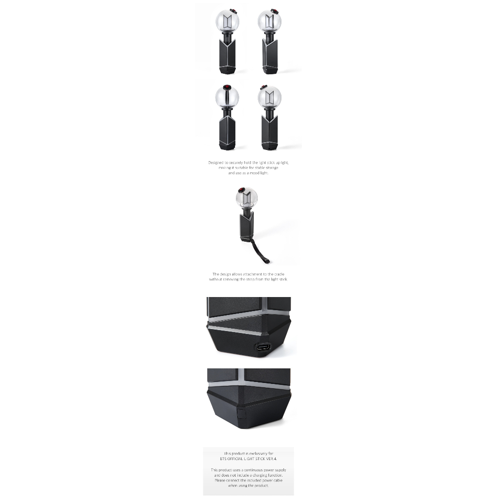 BTS Official Light Stick Ver.4 & Cradle | Shopee Brasil