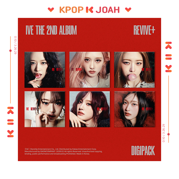 POB] [6 SET](DIGIPACK ver.) IVE [REVIVE+] 2nd ALBUM (24th Feb.2026