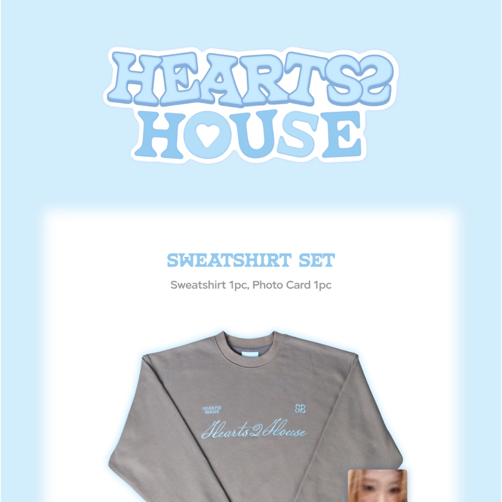 SWEATSHIRT SET) Hearts2Hearts - FANMEETING [Hearts2 HOUSE] MD