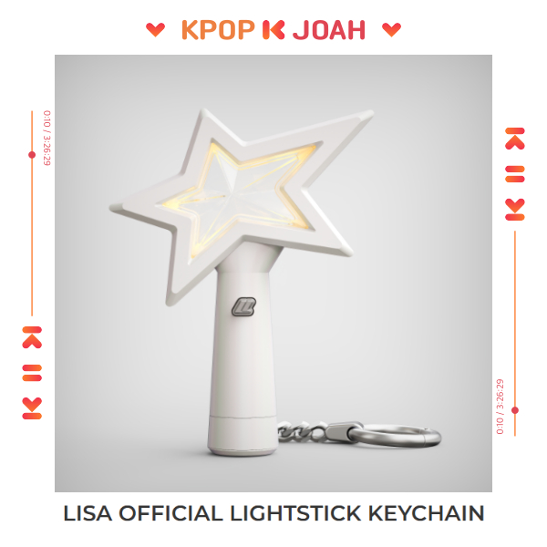 BLACKPINK リサ ペンライト キーリング LISA (BLACKPINK) - OFFICIAL LIGHT STICK Keychain (Fanlight Keyring