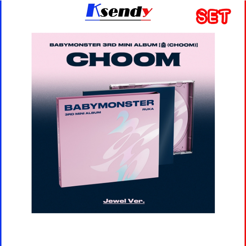 BABYMONSTER 3rd Mini Album [ CHOOM ] Jewel 6 Ver set | Shopee Brasil