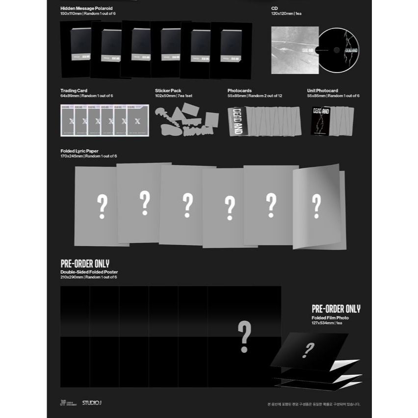 Xdinary-Heroes 8th Mini Album [ DEAD AND ] | Shopee Brasil