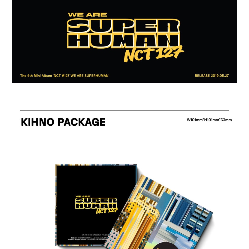 KIHNO ver.) NCT 127 - 4th Mini Album [NCT #127 WE ARE SUPERHUMAN