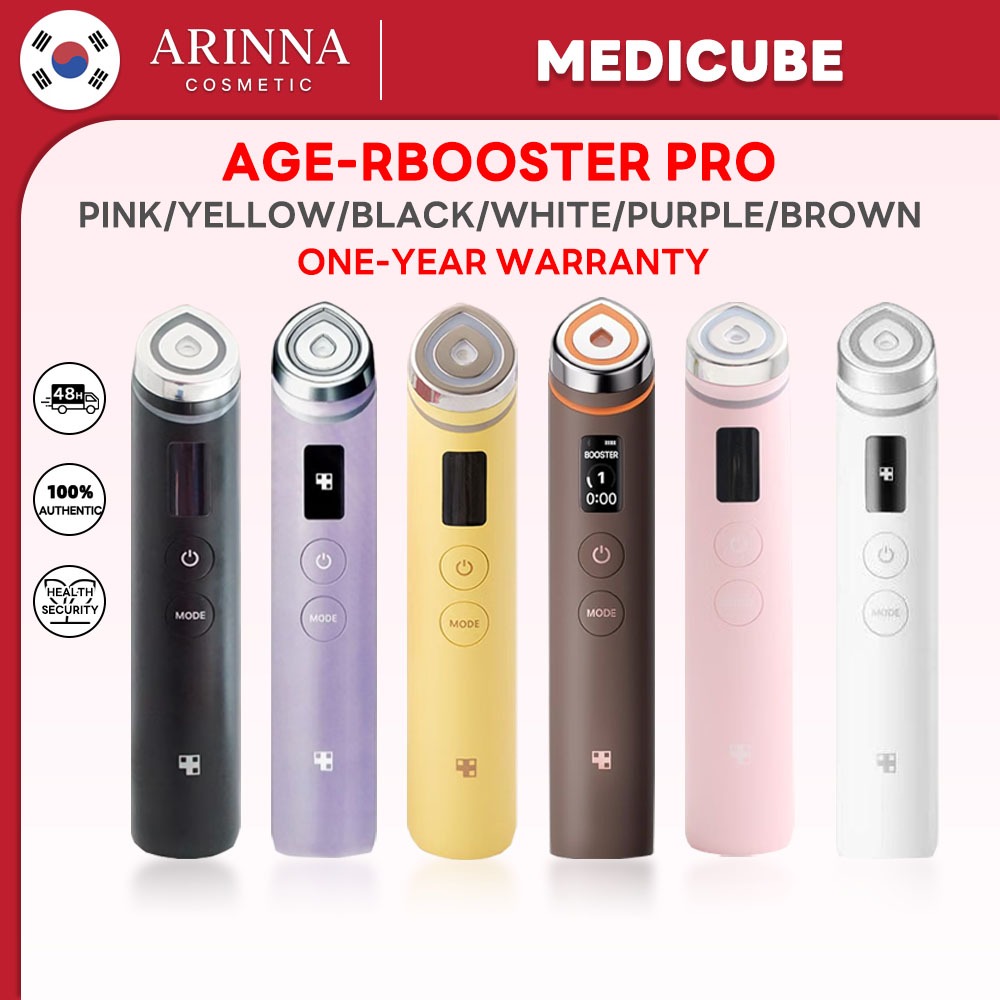 Medicube] AGE-R Booster Pro Rosa/Amarelo/Preto | Shopee Brasil