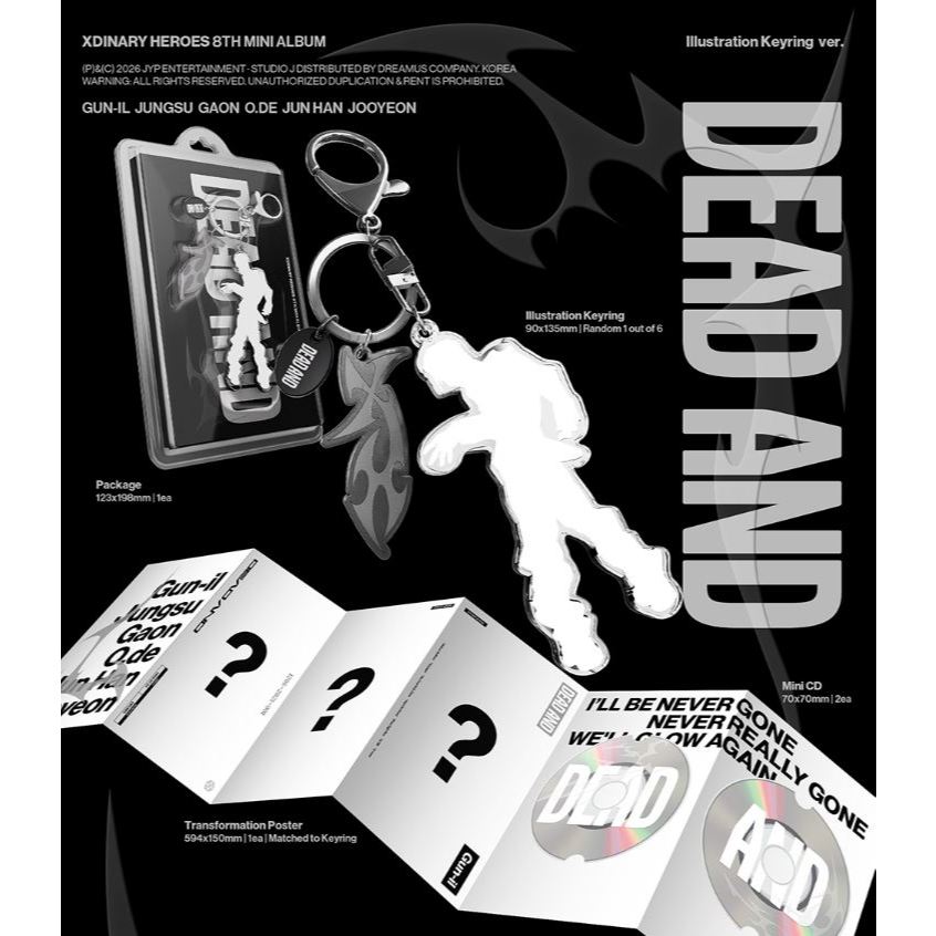 Xdinary-Heroes 8th Mini Album [ DEAD AND ] Illustration Keyring