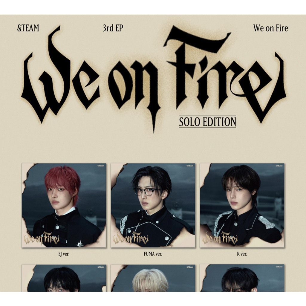 &TEAM We on Fire KPOPNARA Solo EJ トレカ &TEAM 3rd EP 'We on Fire