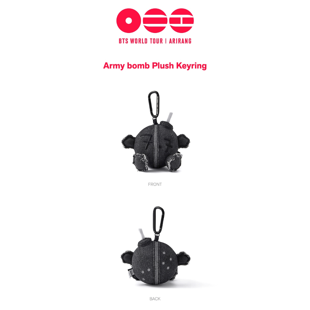 BTS World Tour Arirang Army bomb Plush Keyring | Shopee Brasil