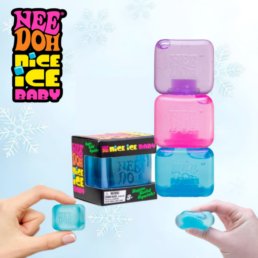 NeeDoh Nice Cube Squishy Anti Stress Sensorial Slow Rising ASMR Ice ...