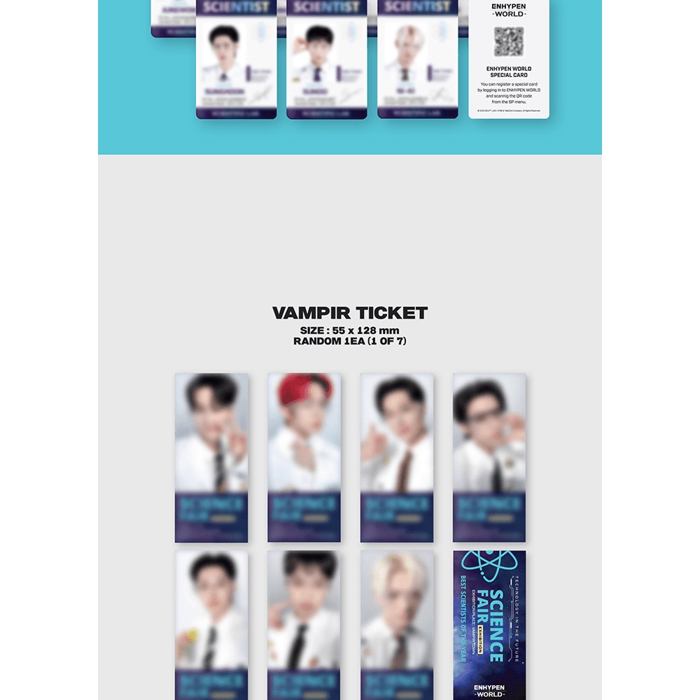 SCIENTIST Special ver.) ENHYPEN - WORLD COUPON CARD COLLECTION