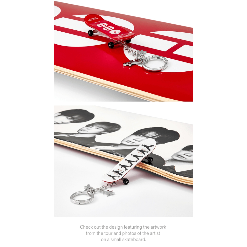 Ready Stock) BTS World Tour Arirang Mini Skateboard Keyring