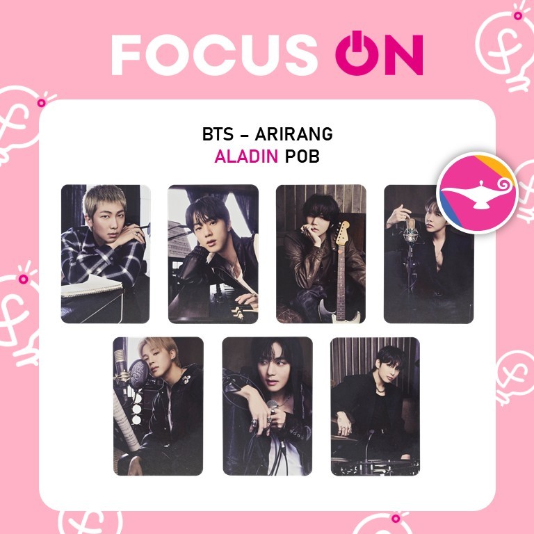 その他 BTS ARIRANG ALADIN BTS POB ALADIN ARIRANG PHOTOCARD | Shopee Brasil