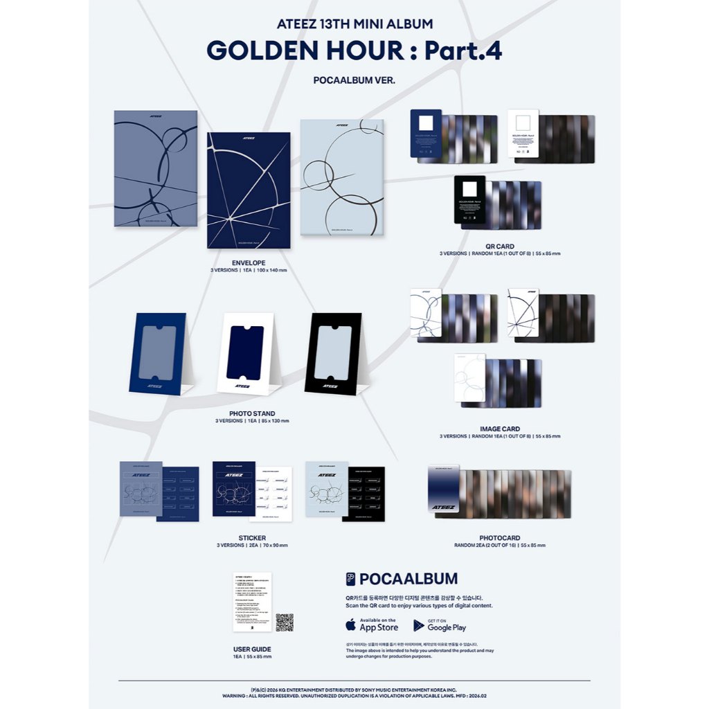 K-POP・アジア ATEEZ GOLDEN HOUR : Part.4 POCA ALBUM ATEEZ - GOLDEN HOUR : Part.4 (POCAALBUM VER.) | Shopee Brasil