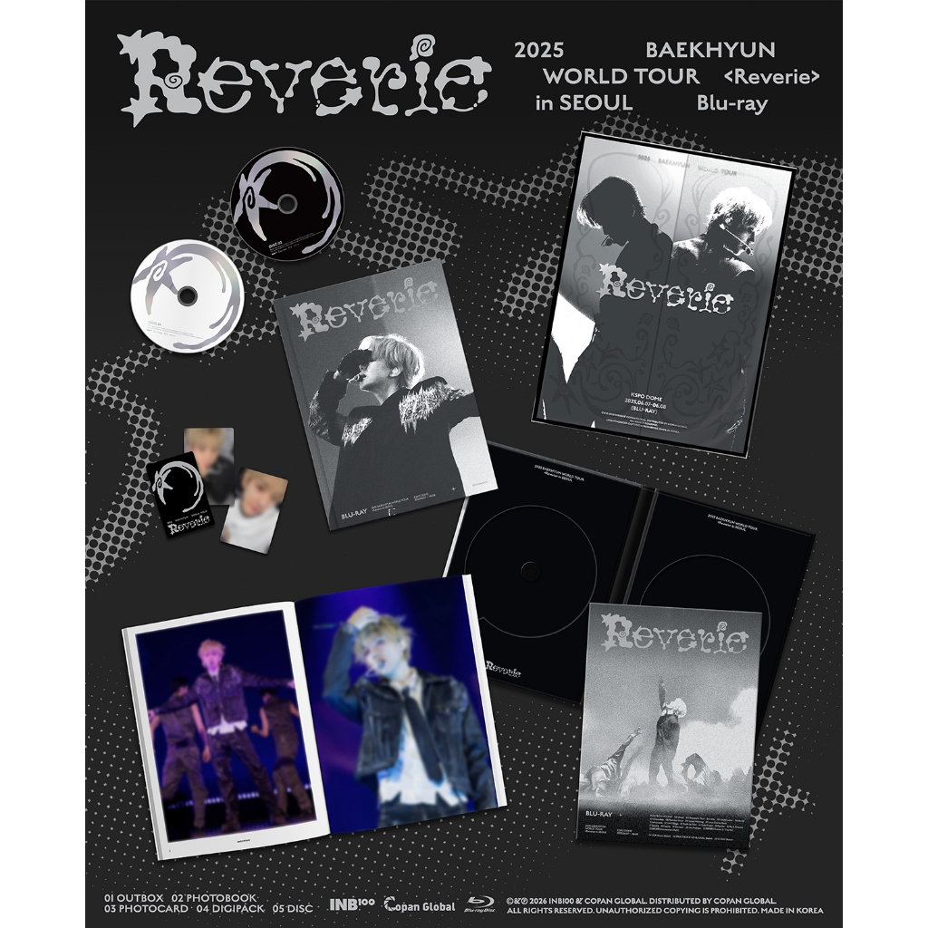 POB] (Blu-ray) BAEKHYUN 2025 WORLD TOUR [Reverie] in SEOUL (17th