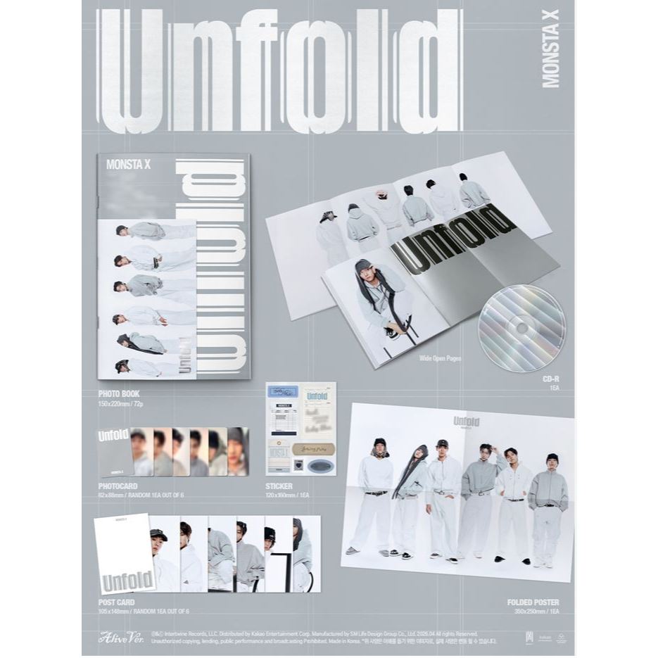 MONSTA X Album [ Unfold ] | Shopee Brasil
