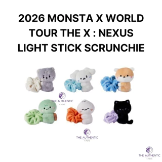2026 MONSTA X WORLD TOUR THE X : NEXUS LIGHT STICK SCRUNCHIEPLEMUSIC Gift } TXT-Temporada De : Juventude