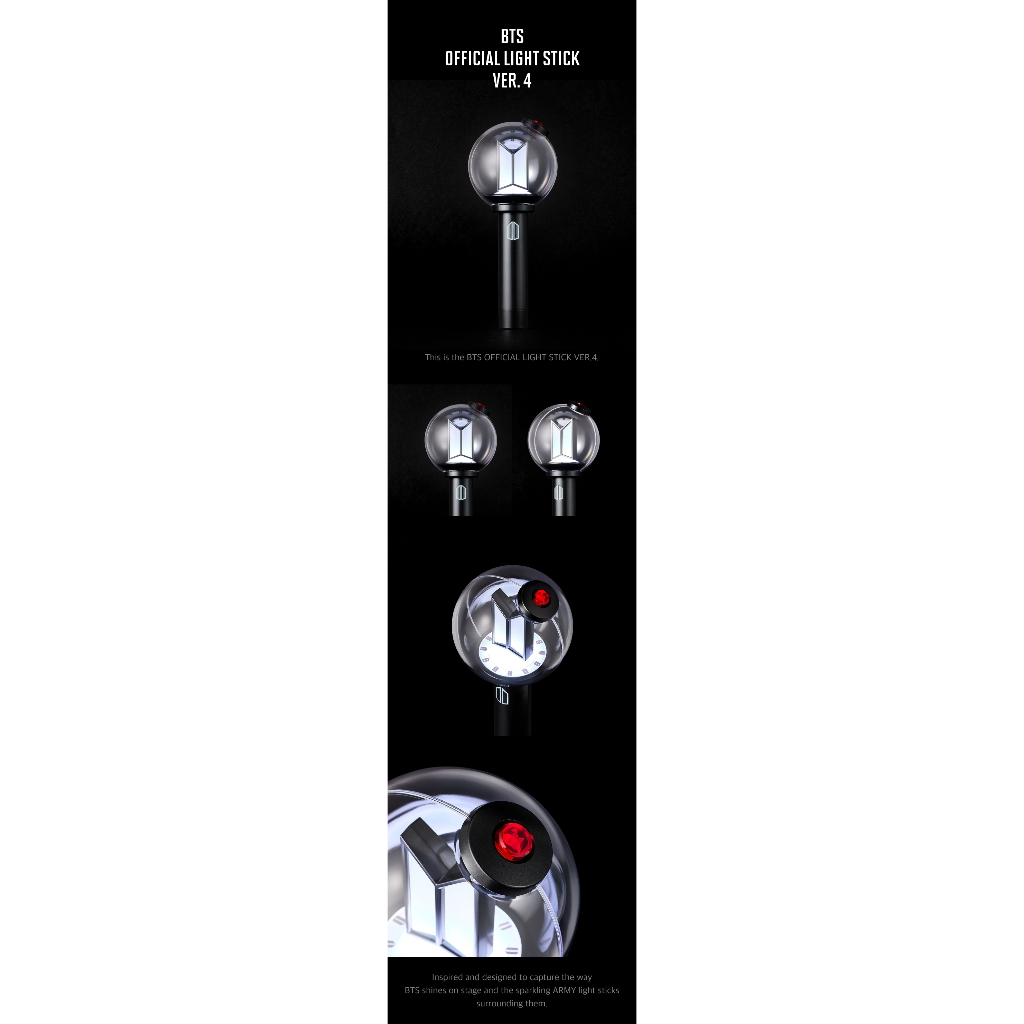 BTS Official Light Stick Ver.4 & Cradle | Shopee Brasil